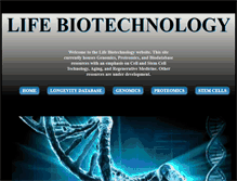 Tablet Screenshot of lifebiotechnology.org